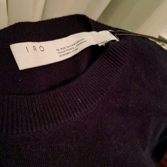 iRO Denny cutout sweater navy Size - Picture 3 of 4